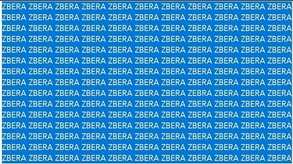 क्या आप सिर्फ 10 सेकेंड में ZEBRA की सही स्पेलिंग ढूंढ लेंगे? 99 फीसदी लोग हो चुके हैं फेल
